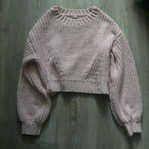 Garage Light Pink Crew Neck Sweater
